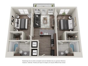 2 Bedroom 321 floor plan